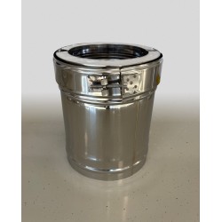 Rozsdamentes kéménycső bilinccsel, 0,25 m